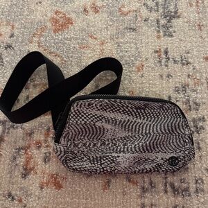 lululemon athletica Black and White Crossbody Bag